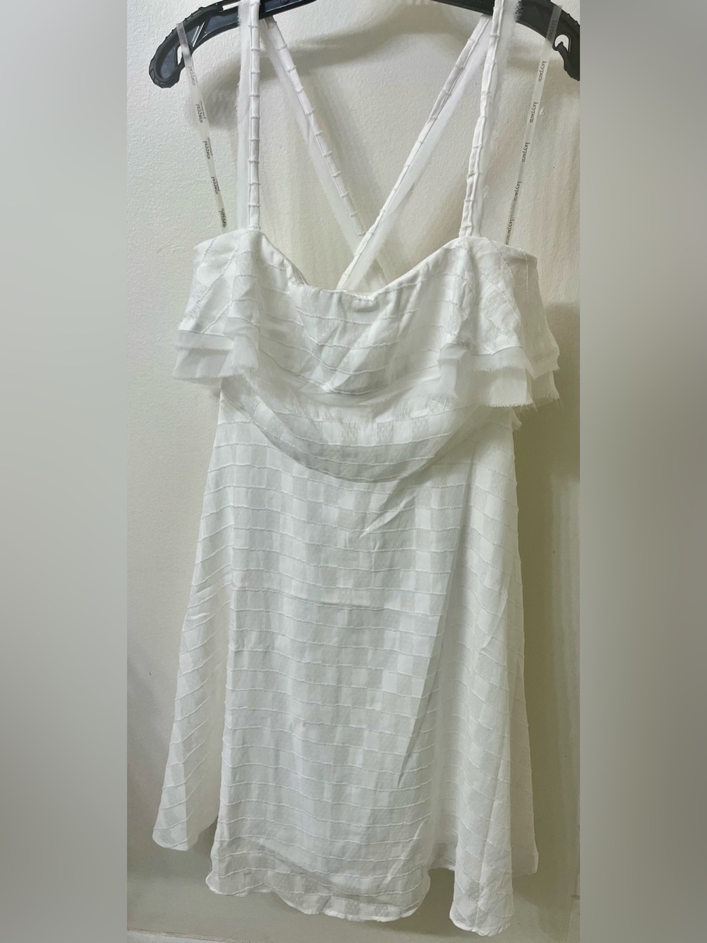 Lucy Paris White Ruffled Layer Dress